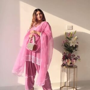 Real Mirror and Moti Georgette Suit