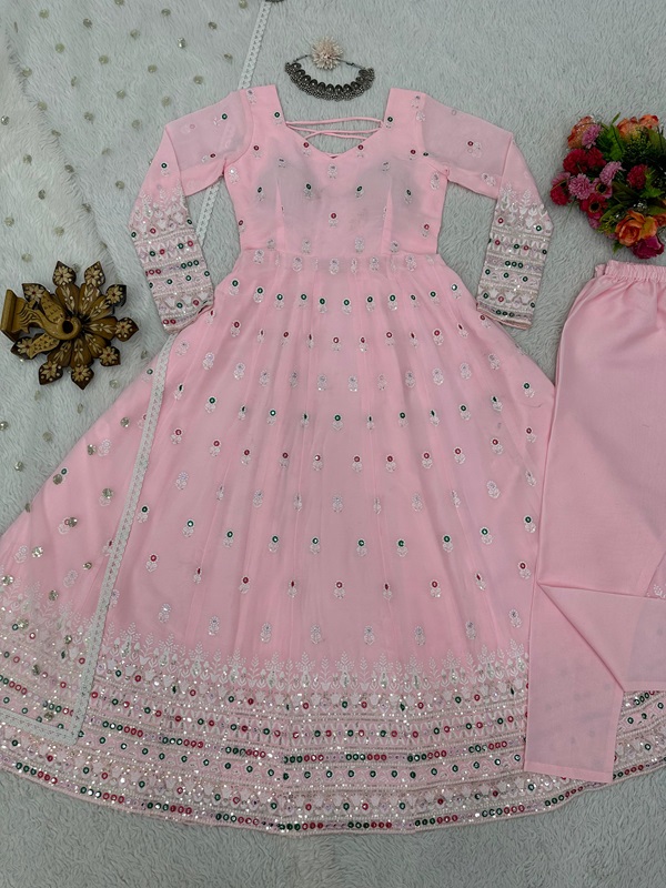 Faux Georgette Designer Suit