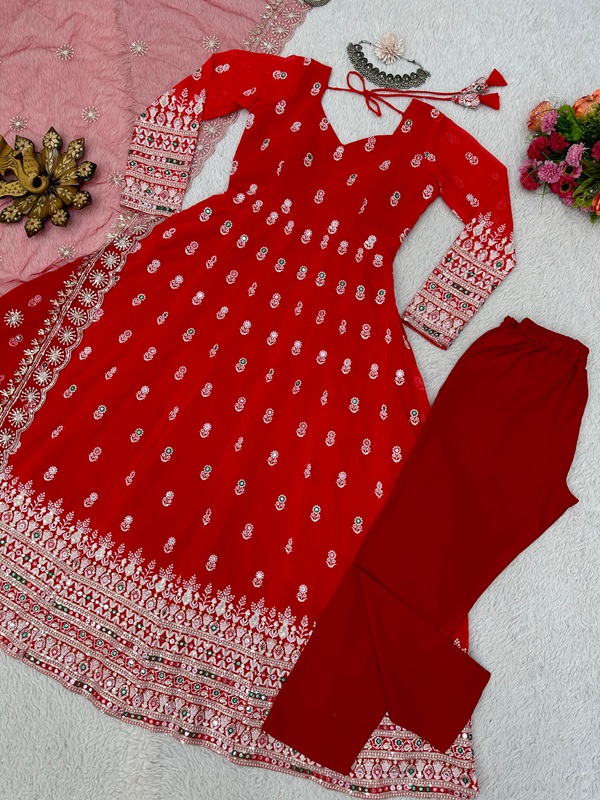 Faux Georgette Designer Suit