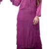 Chain-Stitch Designer Rayon Suit and Palazzo