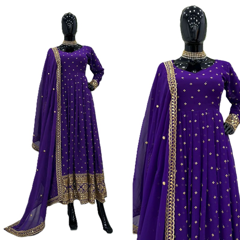 Ankle Length Kurta with Designer Dupatta