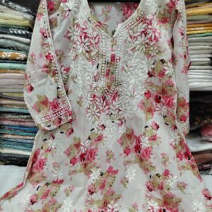 Lucknowi chikankari Kurti