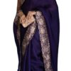 Saree on Faux Georgette Fabric with Thread & Sequin Work