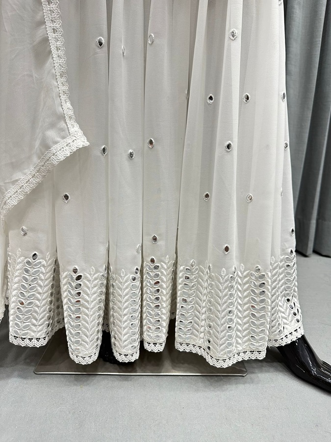 Embroidery work Kurti with Designer Sarara