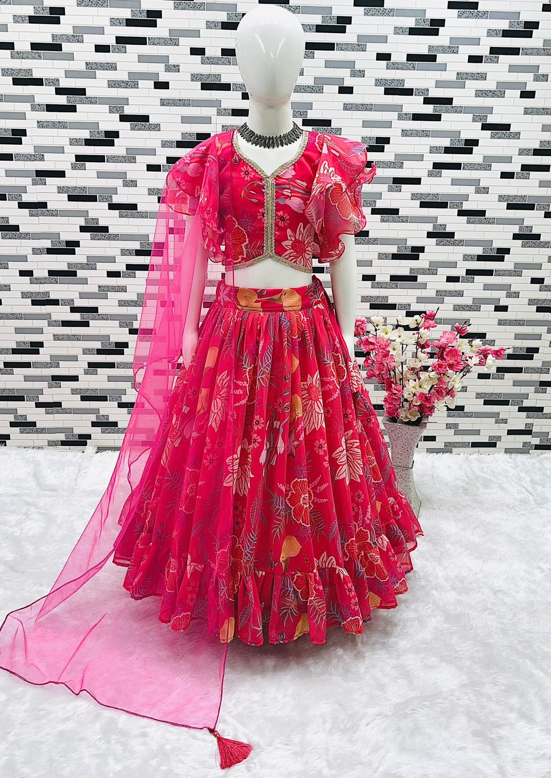 Fox Georgette Lehenga-Choli Set