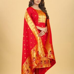 Munia Paithani Suit Dress Material