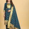 Munia Paithani Suit Dress Material