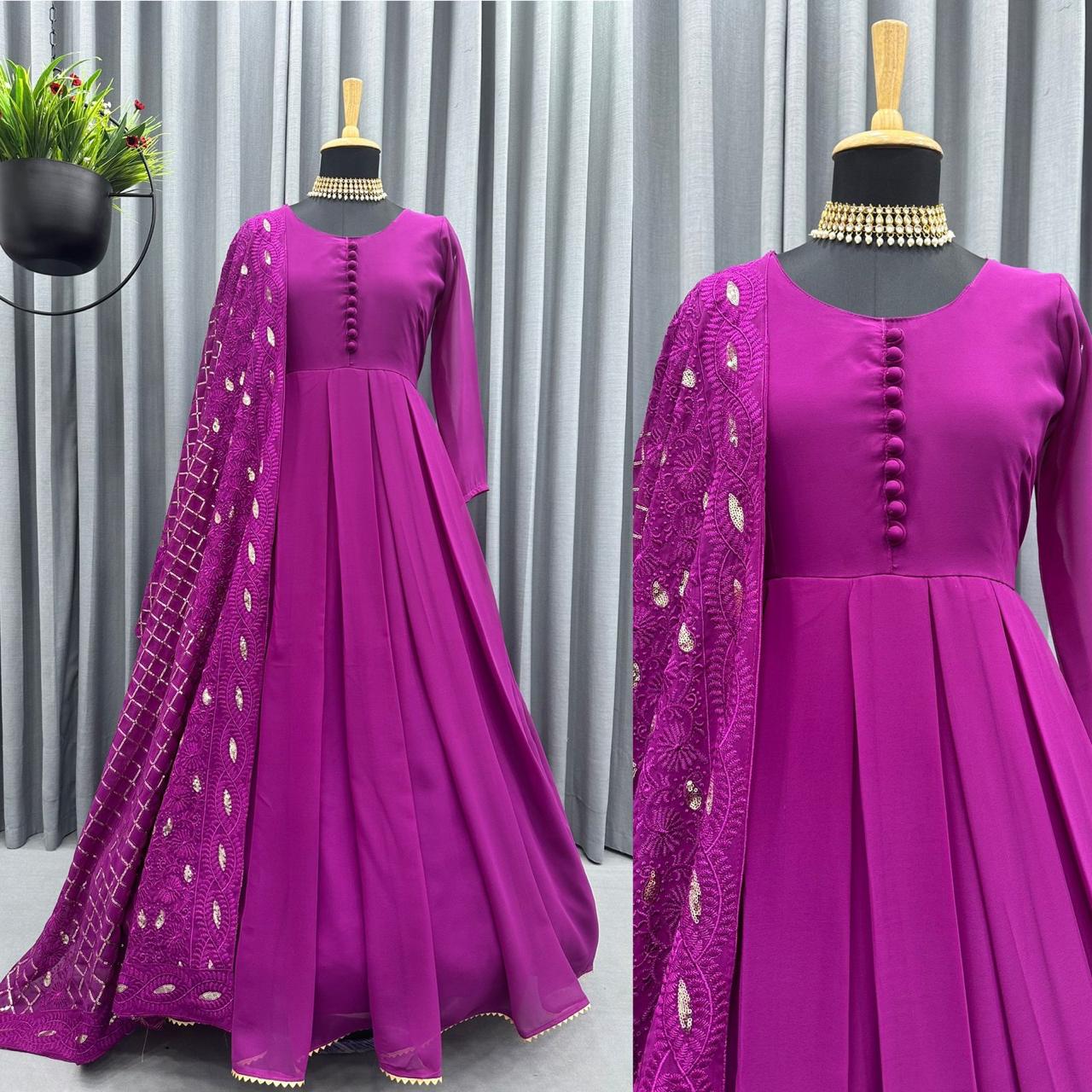 Embroidery work Long Kurta