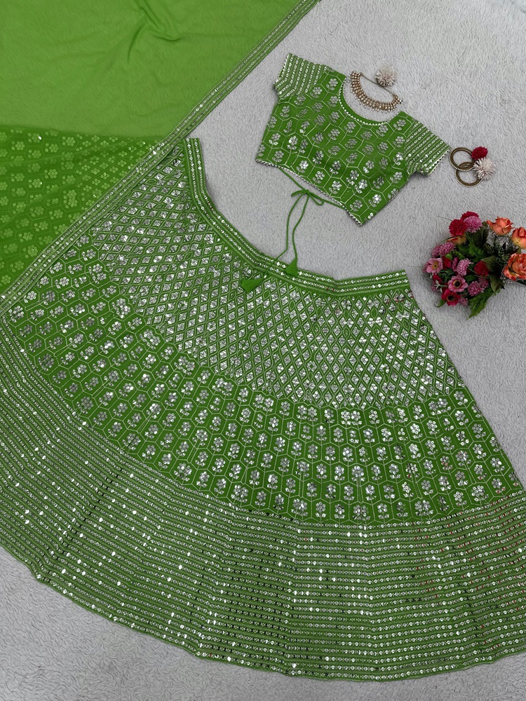 Lehenga Choli with Thread and sequins work