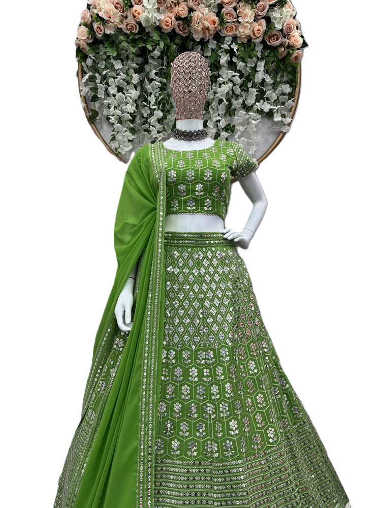 Lehenga Choli with Thread and sequins work