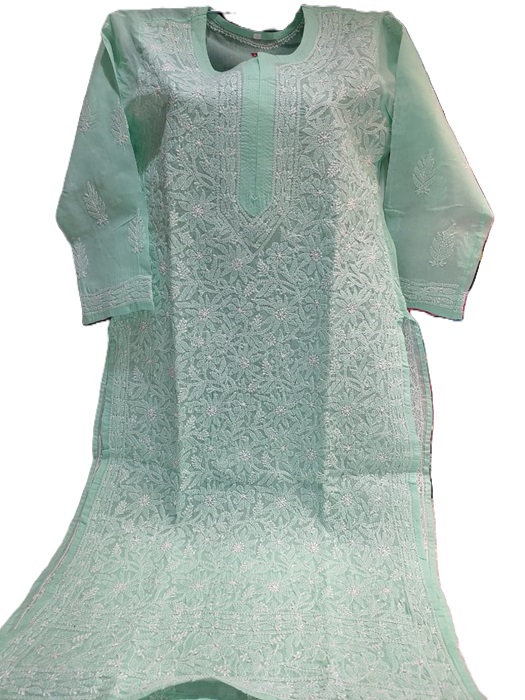 Chikankari Jaal Kurti