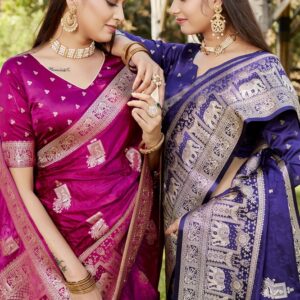 Pure Kanjivaram Soft Satin Silk Saree