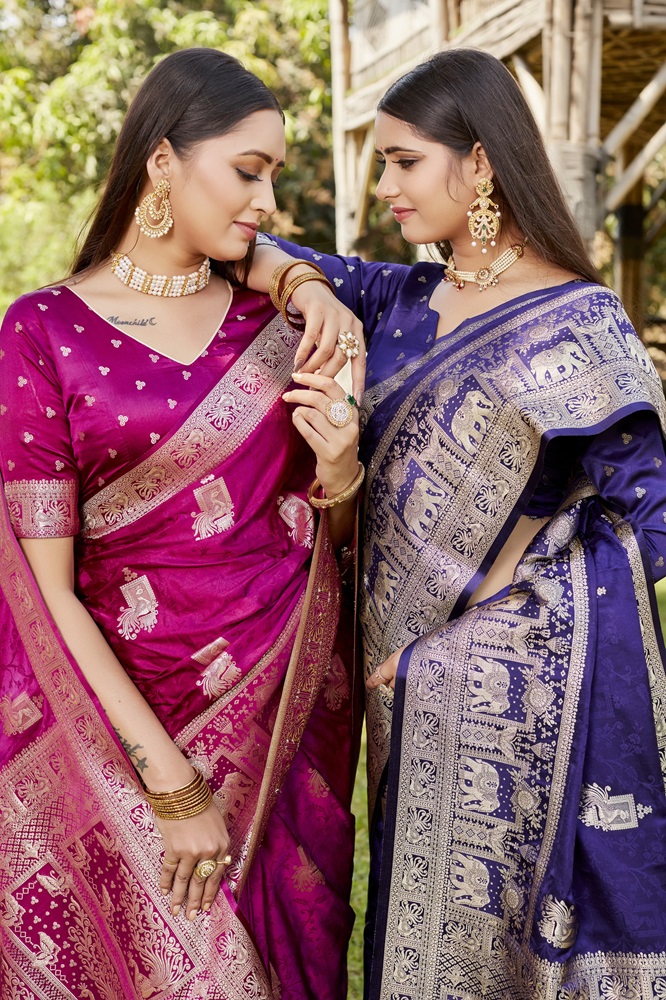 Pure Kanjivaram Soft Satin Silk Saree