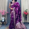 Saree with Minakari work
