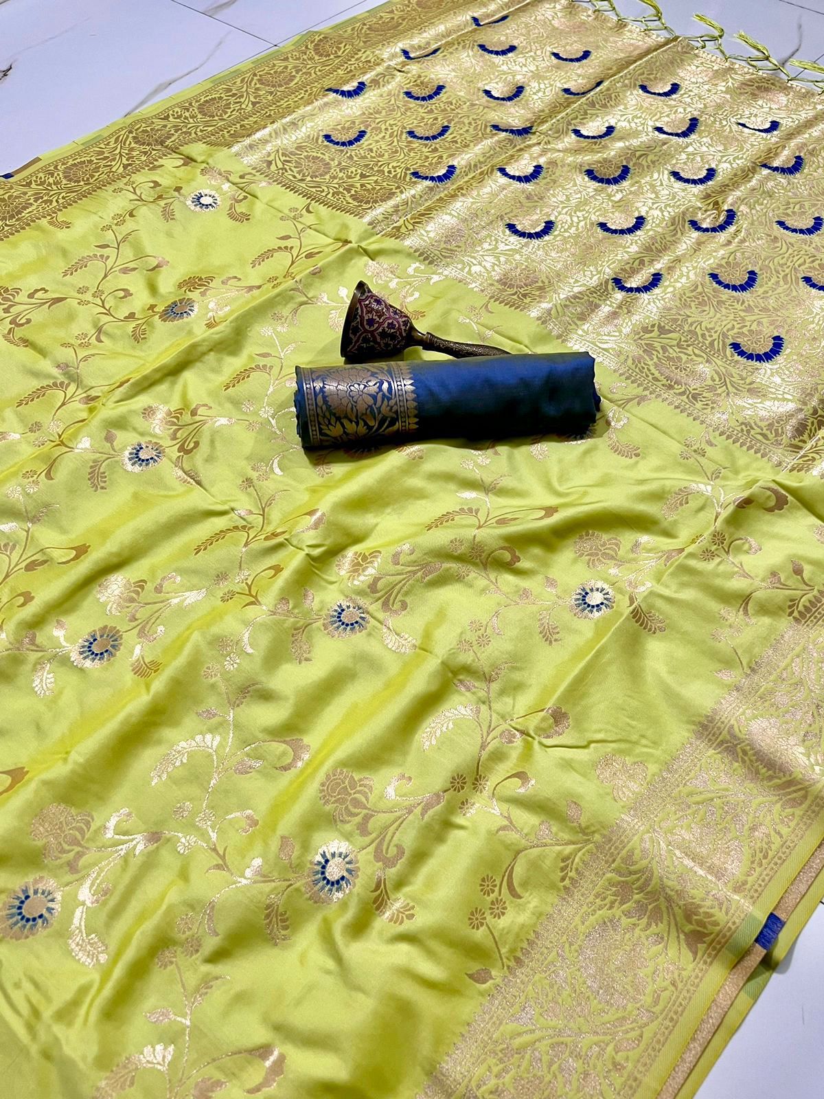 Saree with Minakari work