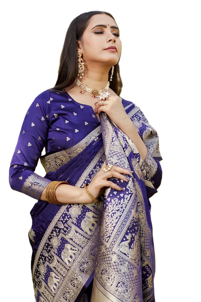 Pure Kanjivaram Soft Satin Silk Saree