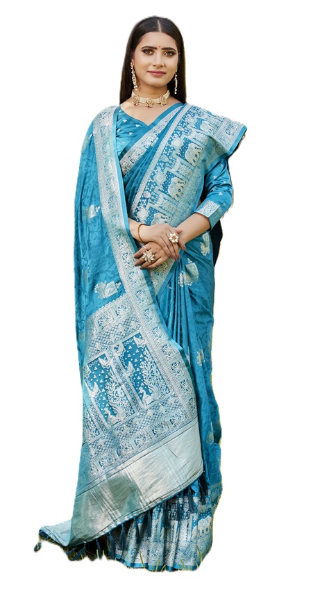 Pure Kanjivaram Soft Satin Silk Saree