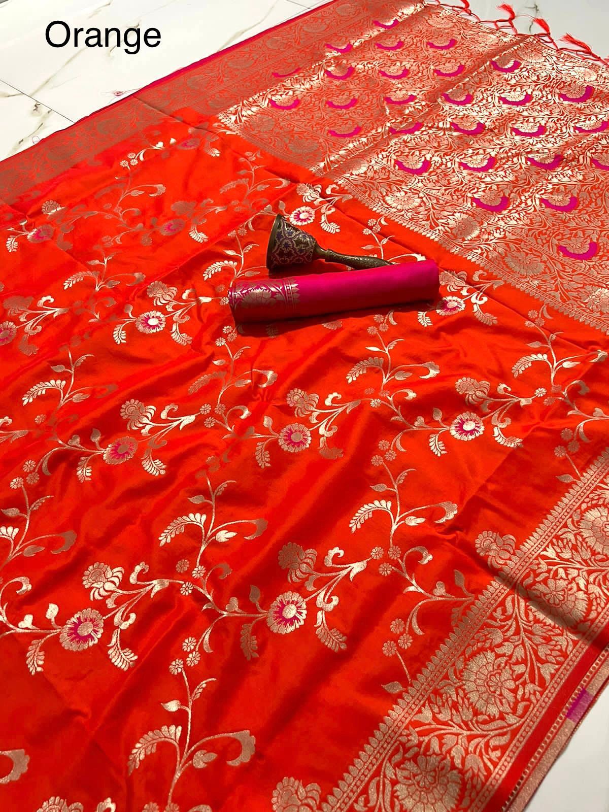 Saree with Minakari work