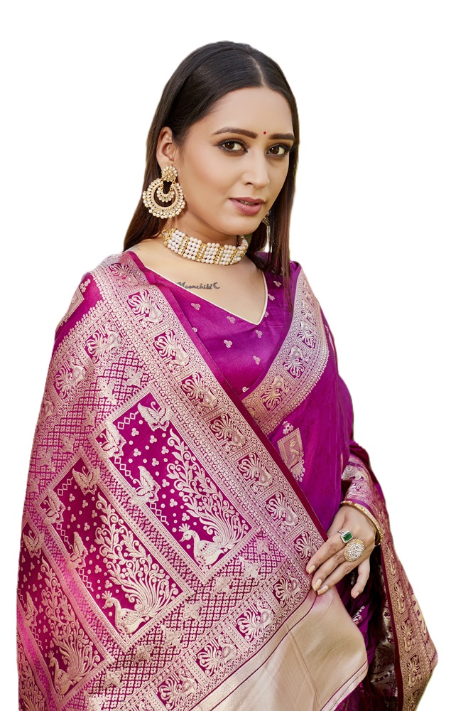 Pure Kanjivaram Soft Satin Silk Saree