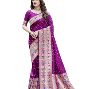 Premium Paithani Bandhej Silk Saree