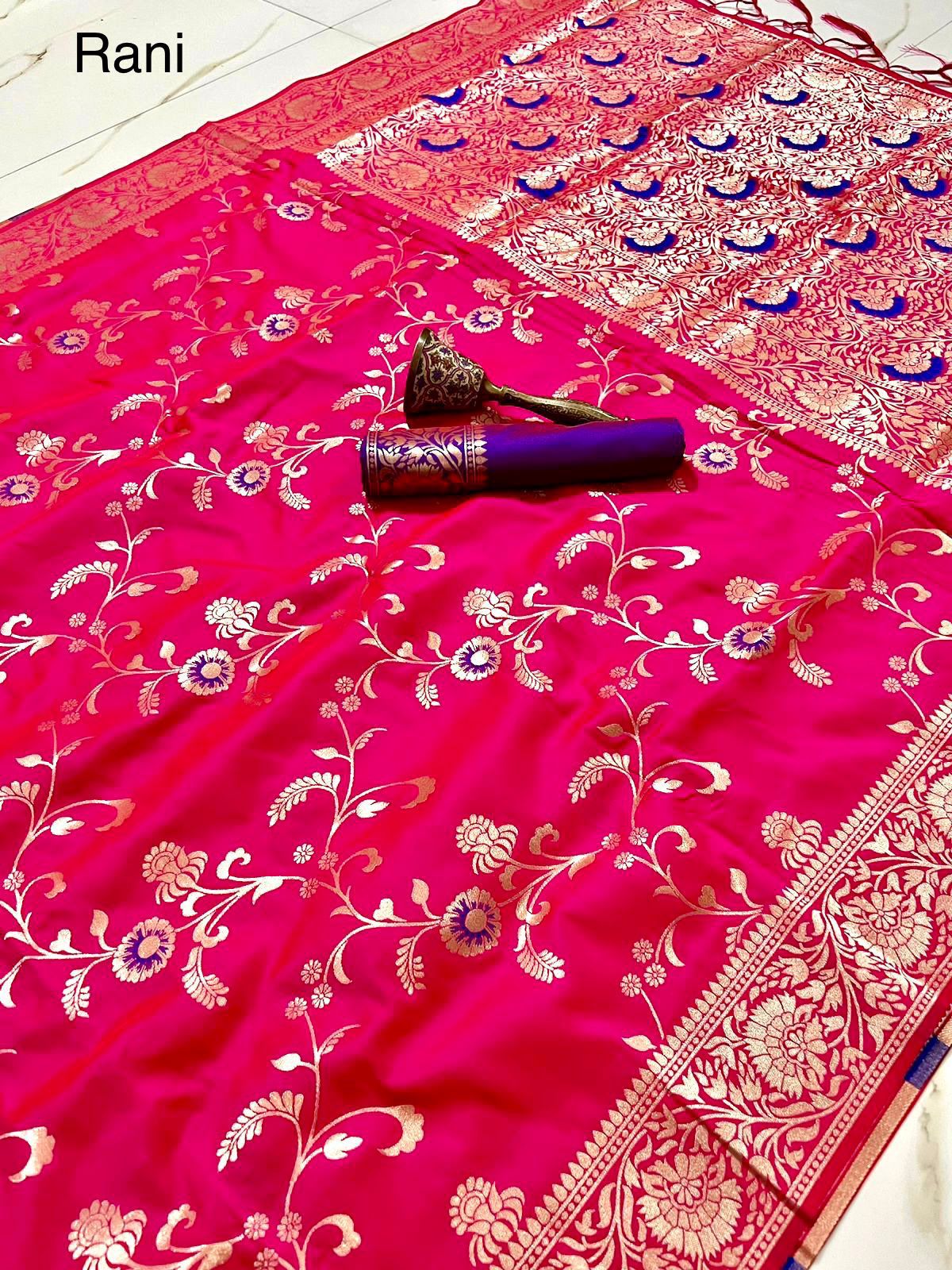 Saree with Minakari work