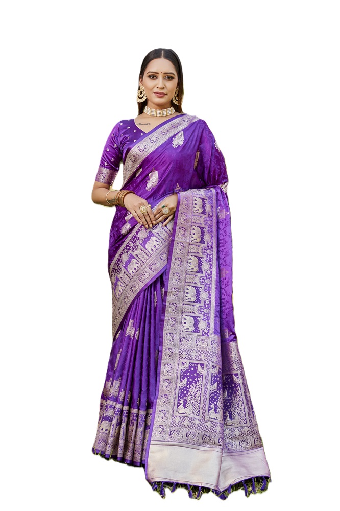 Pure Kanjivaram Soft Satin Silk Saree