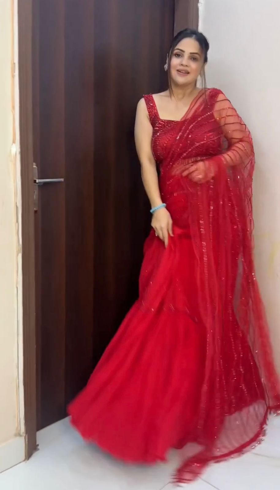 Georgette Lehenga Saree