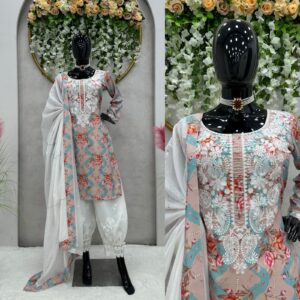 Afghani pant and kurti suit