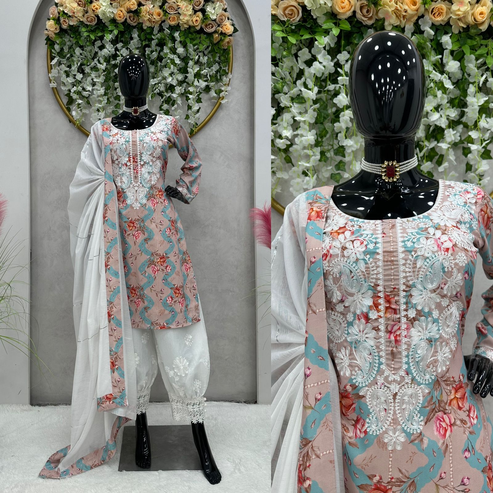 Afghani pant and kurti suit