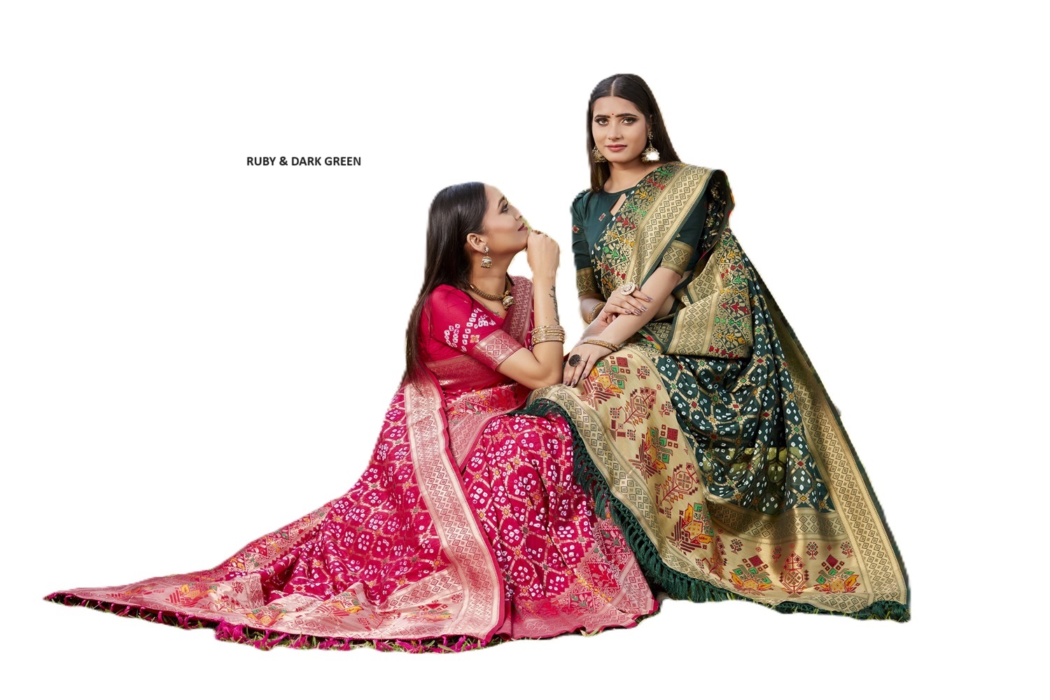Premium Gharchola Bandhej Silk Saree
