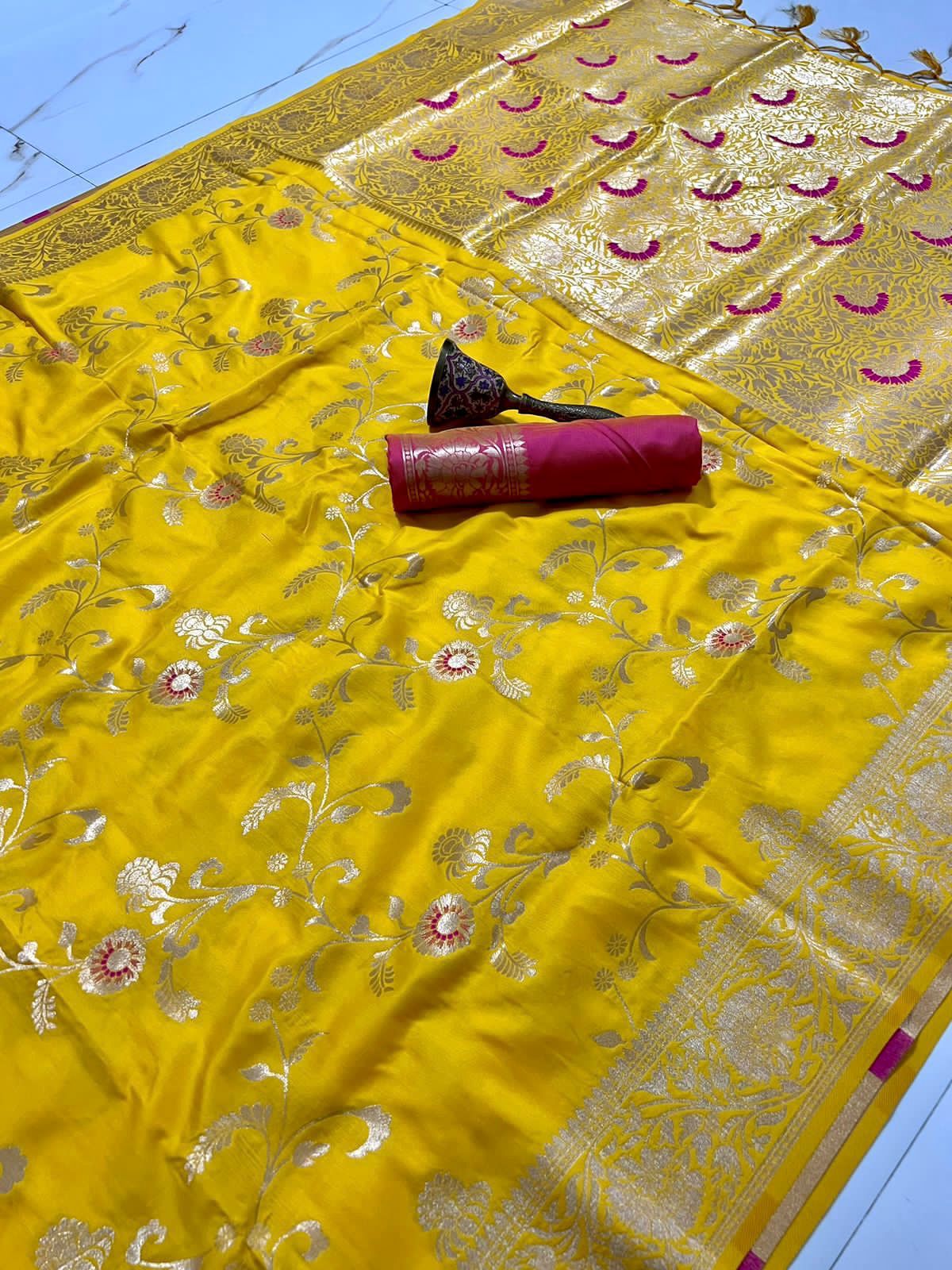 Saree with Minakari work