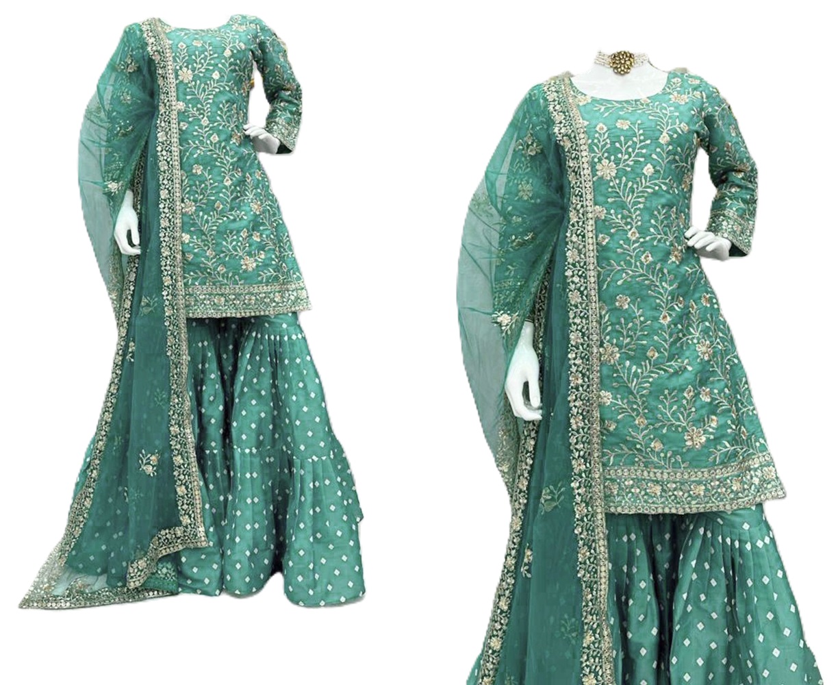 Exquisite Designer Suit and Sarara Set