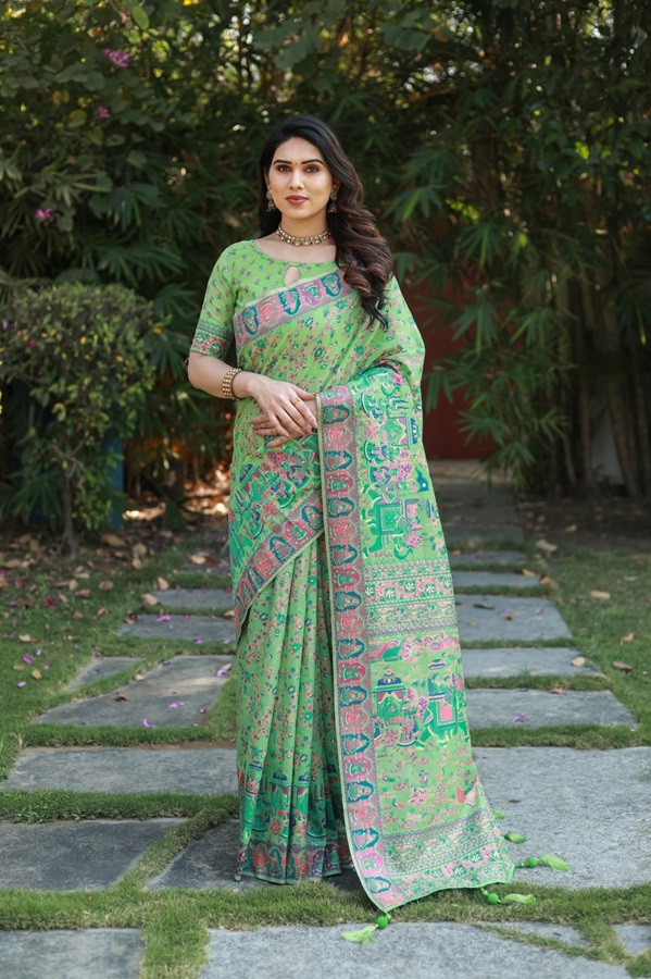 Pashmina Cotton Saree