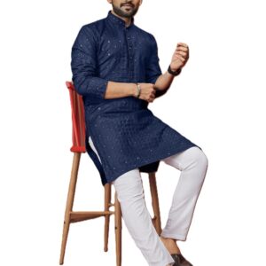 Lucknowi embroidered Kurta pyjama