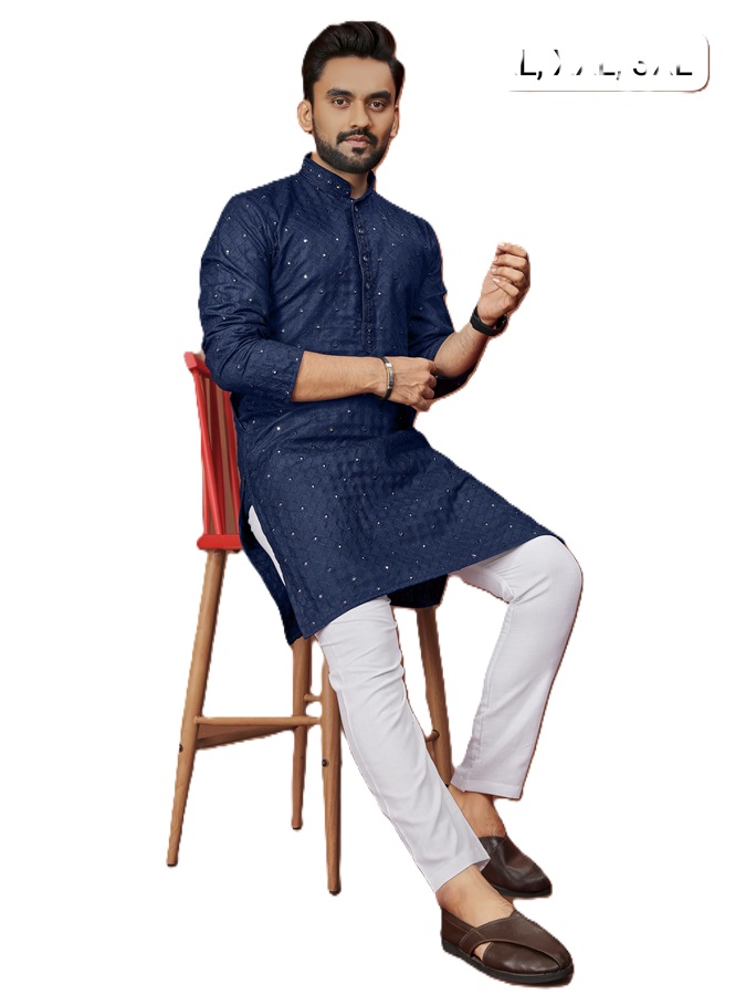 Lucknowi embroidered Kurta pyjama