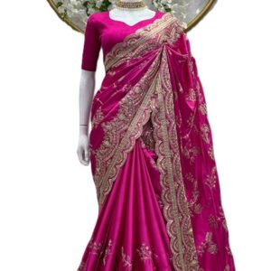 Japan satin Saree