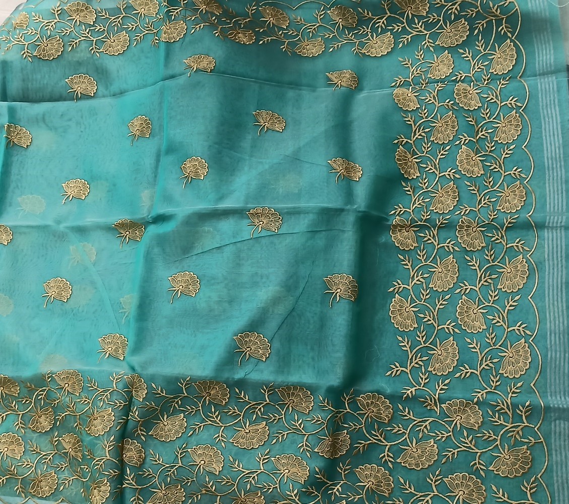 Malmal Organza Saree