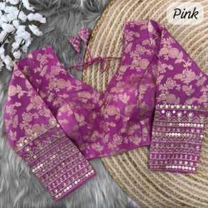 PURE DOLA SILK FULL SLEEVES BLOUSE (DS)