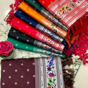 Banarasi soft silk Paithani saree