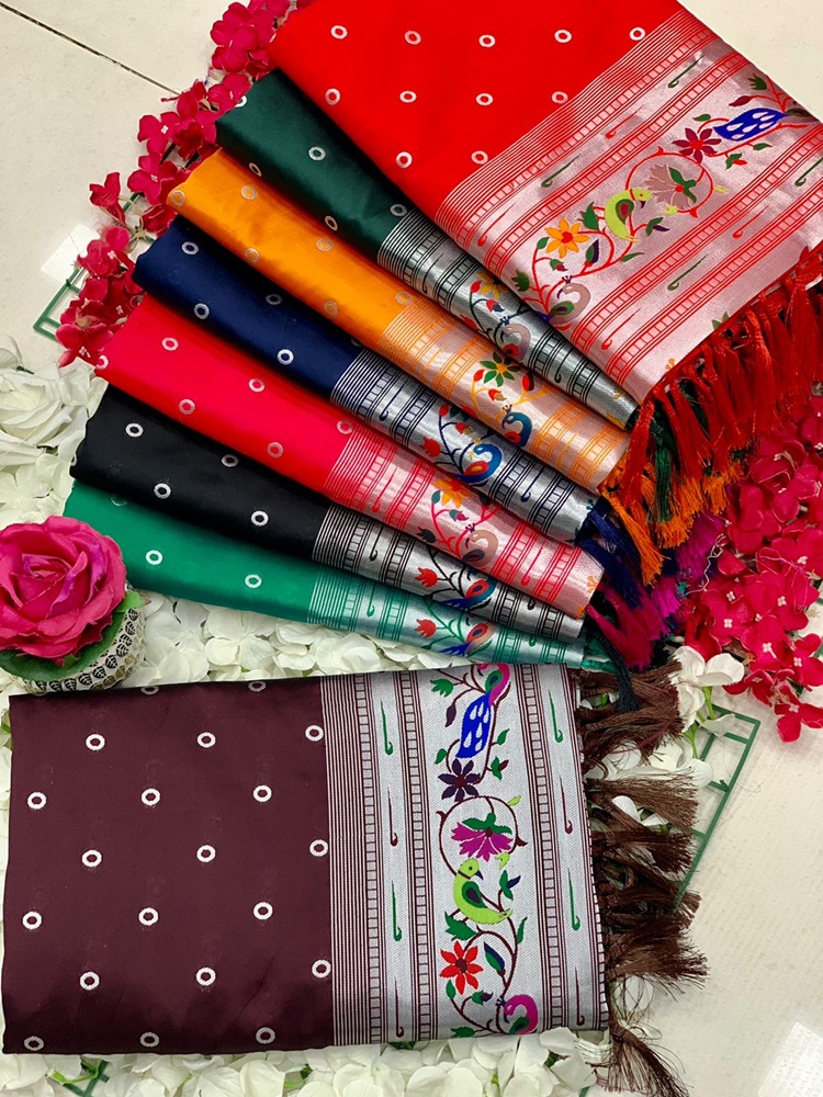 Banarasi soft silk Paithani saree