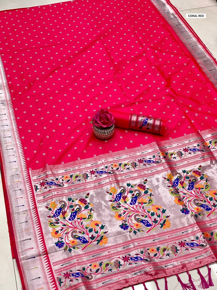 Banarasi soft silk Paithani saree