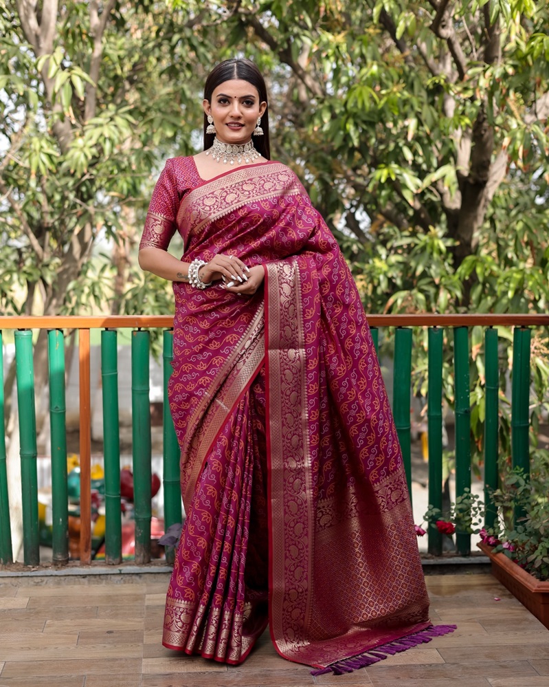 Bandhej Patola Silk Saree