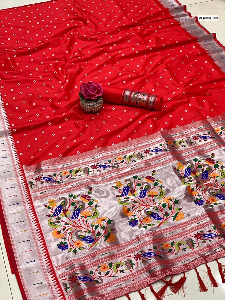 Banarasi soft silk Paithani saree