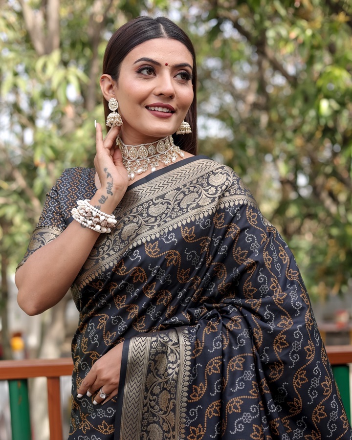 Bandhej Patola Silk Saree