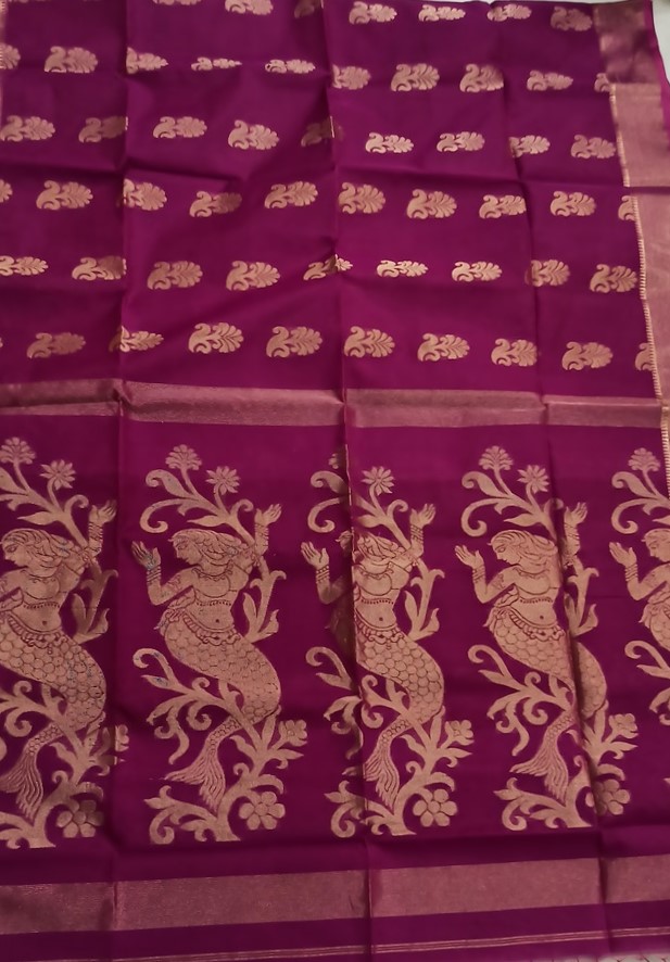 Resom Banarasi Phulia Silk Saree