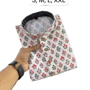 Crochet Work & Digital print Kurta