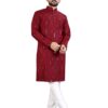 Mirror Work Cotton Kurta Pyjama Set