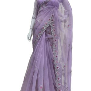 Soft Organza Saree with Thread and Sequin Work