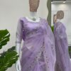 Soft Organza Saree with Thread and Sequin Work