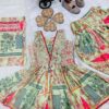 Chinon Silk Dhoti Salwar Suit